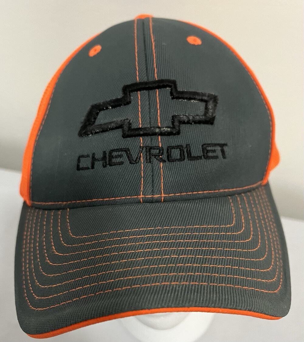 Pacific Headwear Chevrolet Blaze Orange Embroidered Baseball Fitted Cap